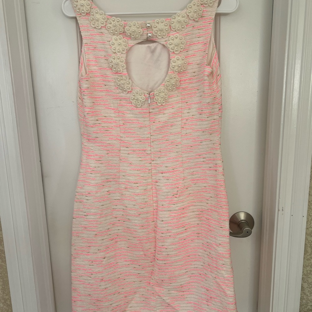 Lilly Pulitzer Nina Pink and Cream Backless Dress - Picture 4 of 13